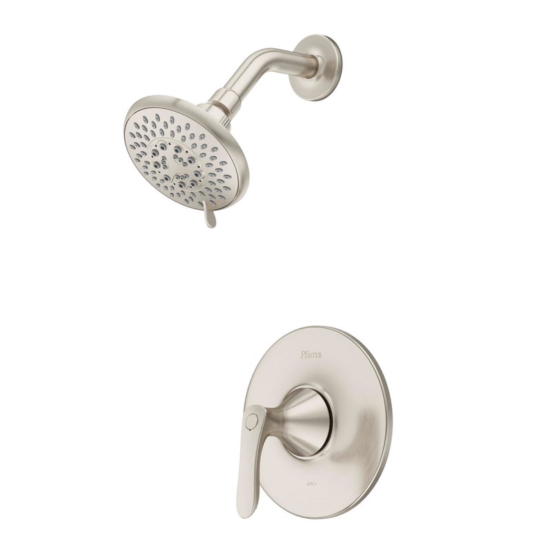 Pfister Weller Shower Only Trim Kit, Valve Not Included, 1-Handle, 2-Hole Install, Brushed Nickel Finish, LG897WRK - Image 1